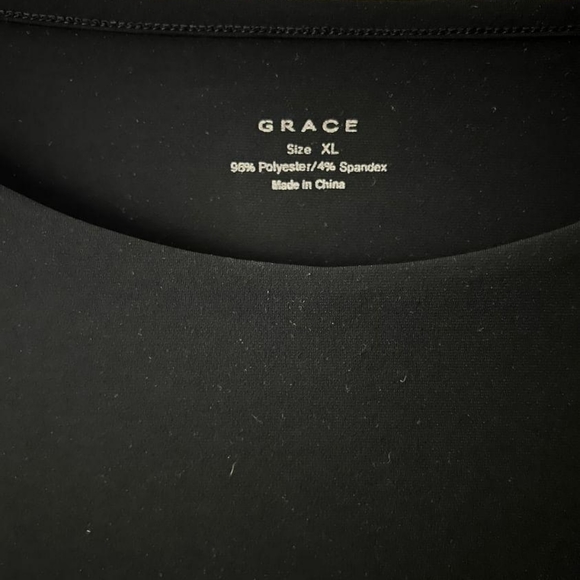 Black Polyester Top - Picture 3 of 3